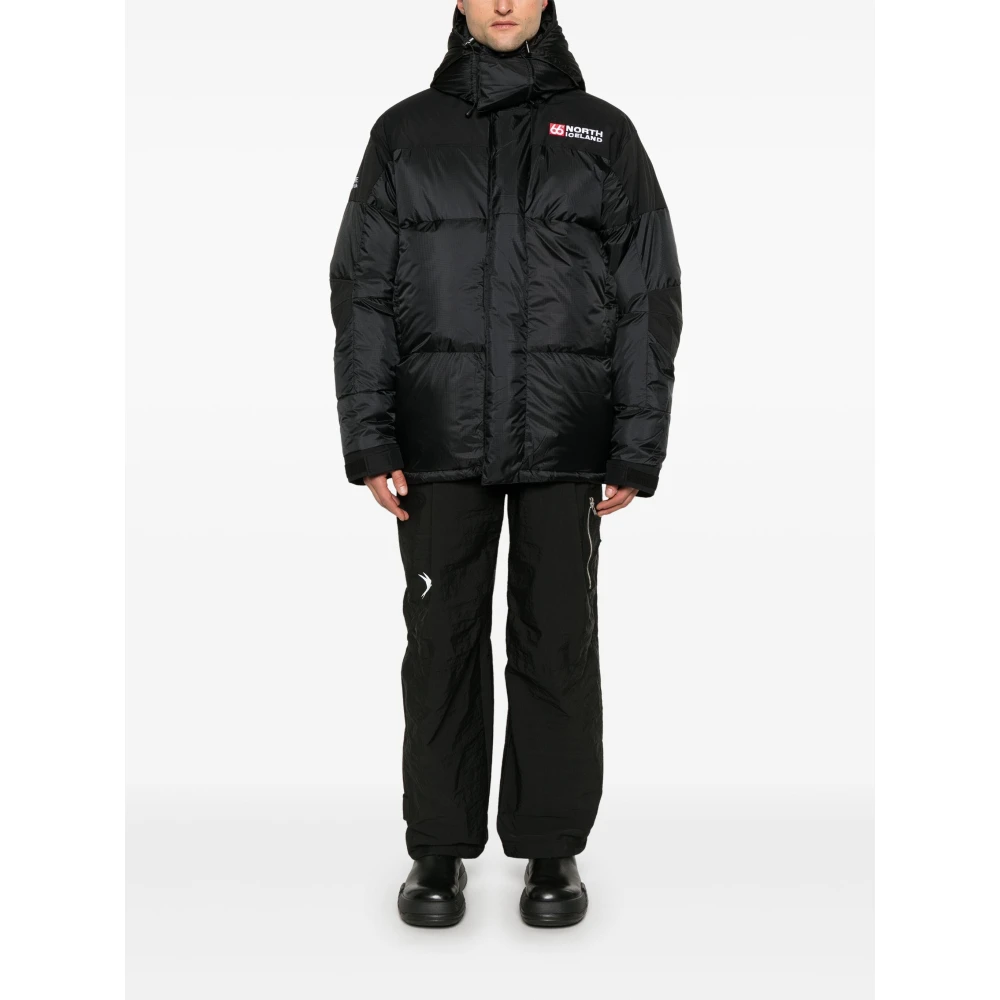 66 North Luxe Donsjack met Gore-Tex Black Heren
