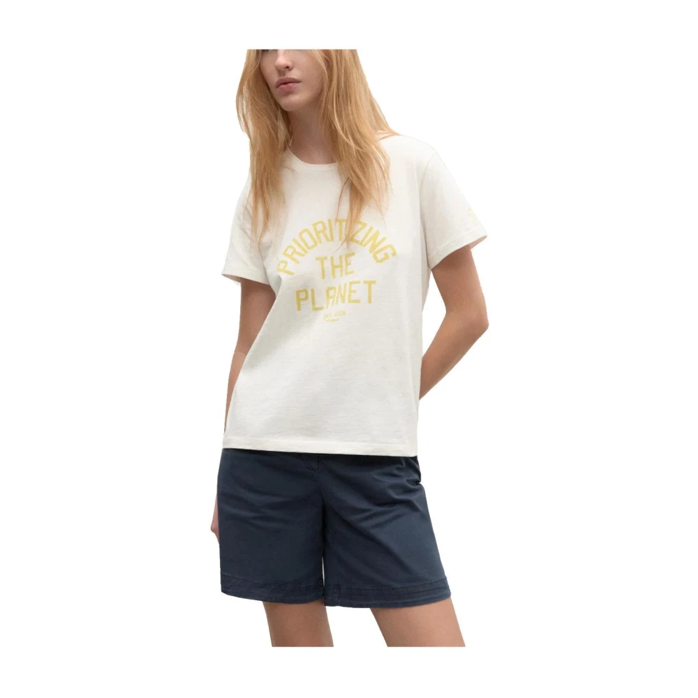 Ecoalf korte mouw Amazon T-shirt White Dames