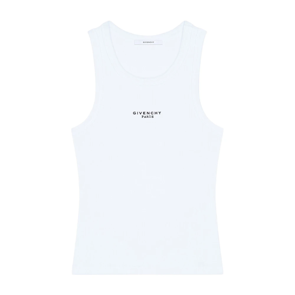 Givenchy White Sleeveless Tops, Female, Xs, Slim Fit Tank Top