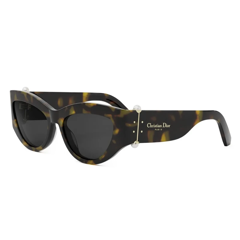 Dior Brown Sunglasses, Unisex, 55 Mm, Tribales Cat-Eye Sunglasses With Pearls