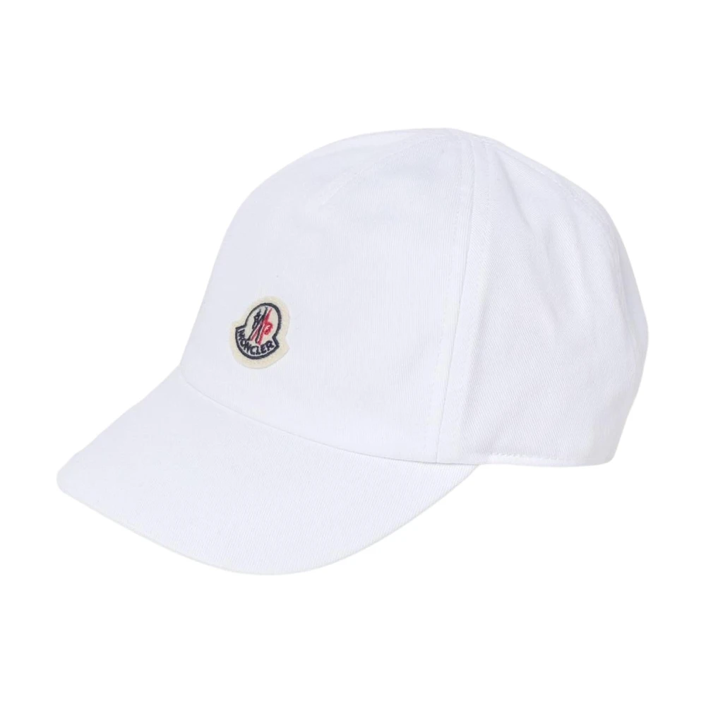 Moncler Unisex Kids White Logo Baseball Cap - Hats & Caps - 2XS - Kids