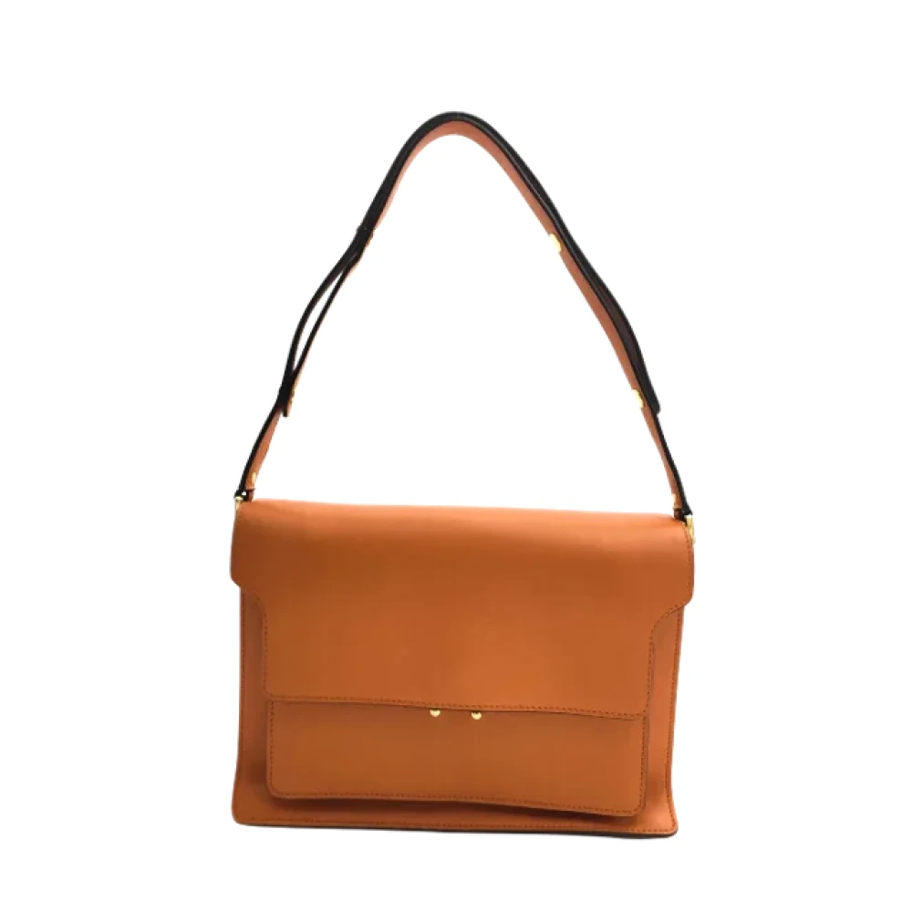 Marni Pre-owned Leather shoulder-bags Orange Dames