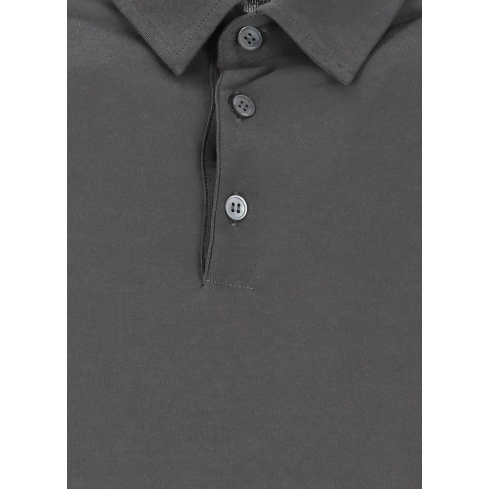 Zanone Grijze IceCotton Polo Shirt voor Mannen Gray Heren
