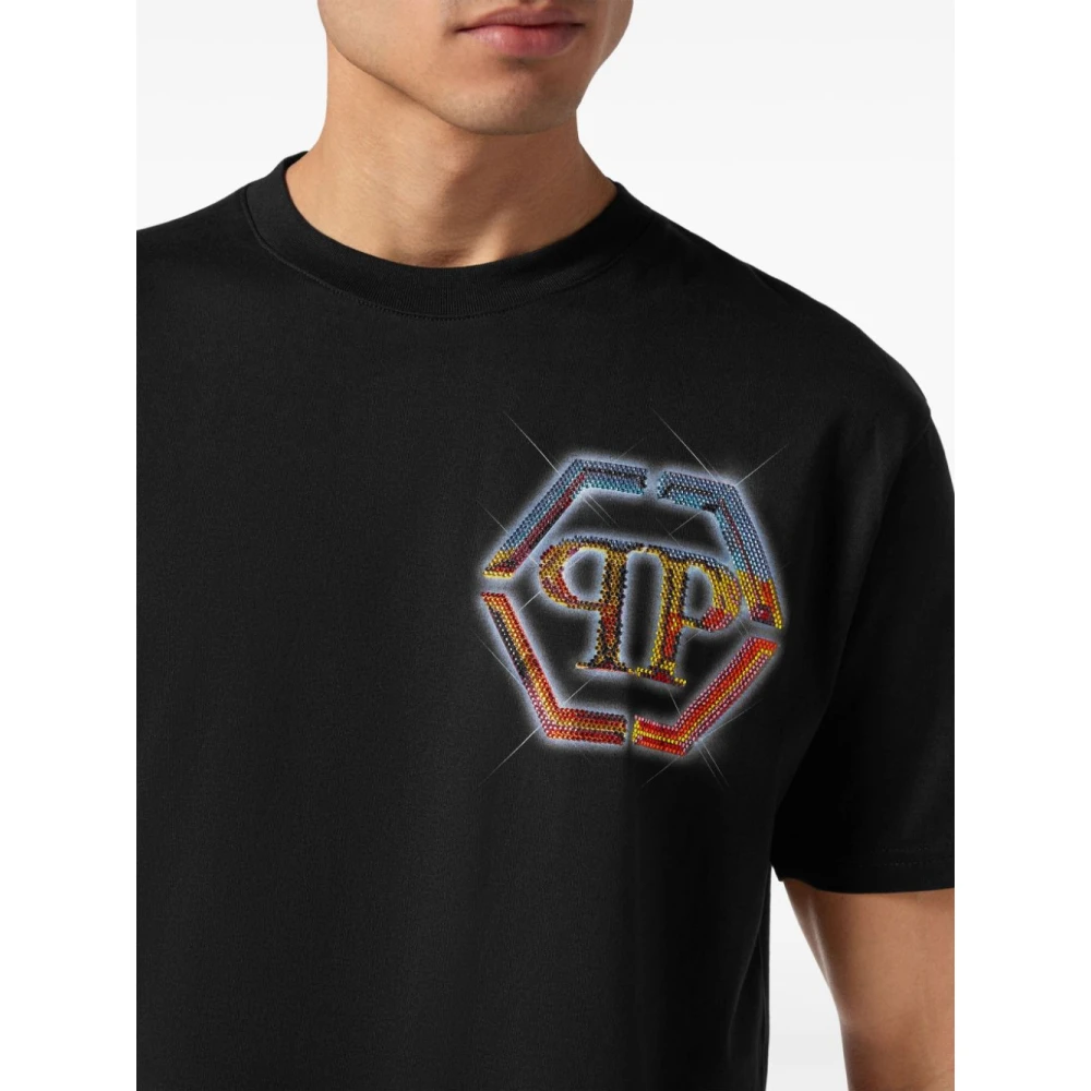 Philipp Plein Zwarte TEE voor Mannen Black Heren