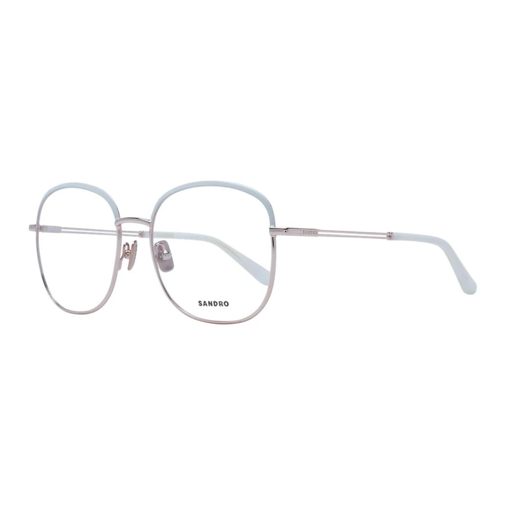 Sandro Women's White Glasses, One Size, Stylish Metal Optical Frames