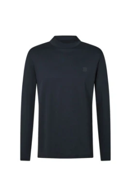 Herr turtlenecktröja i enfärgad