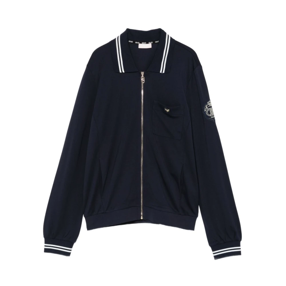 Liu Jo Donna Blu Collared Sweatshirt