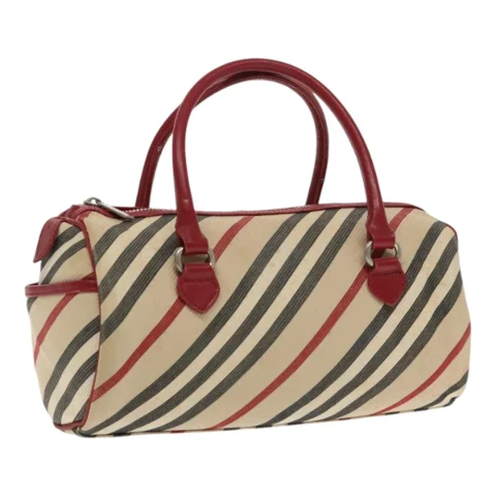 Burberry Vintage Pre-owned Nylon handbags Beige Dames