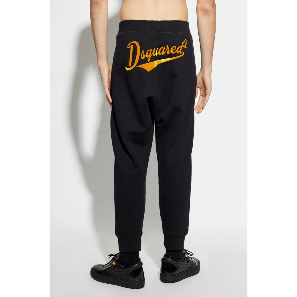 Dsquared2 Katoenen sweatpants Black Heren