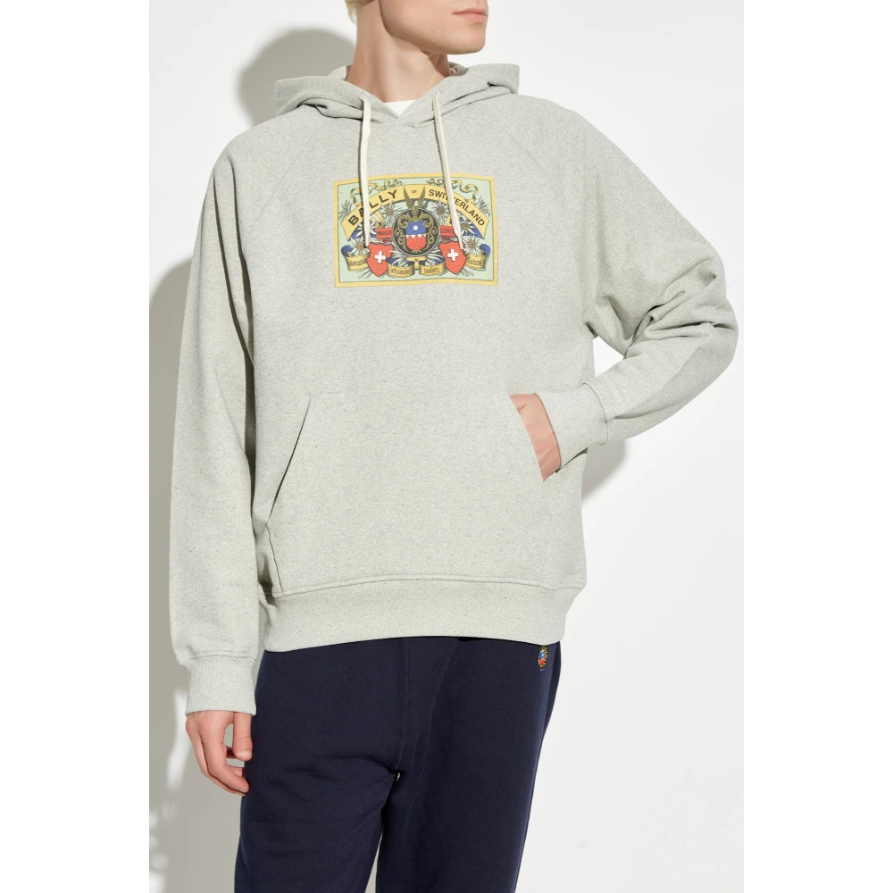 Bally Sweatshirt met logo Gray Heren