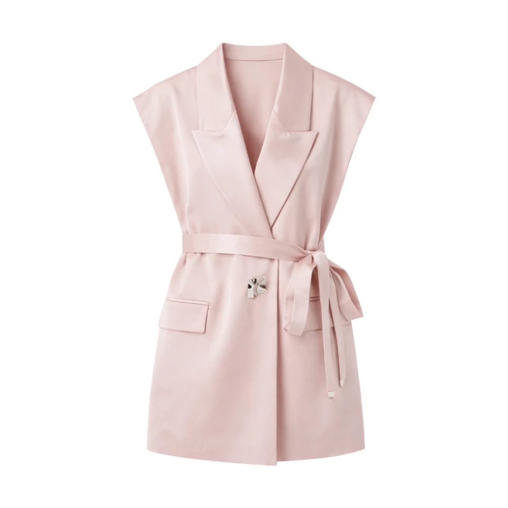 Pinko Women's Pink Melanzana Jacket - O - Waistcoats - M - Jackets