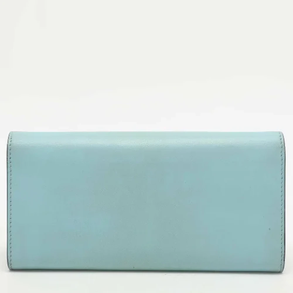 Fendi Vintage Pre-owned Leather wallets Blue Dames