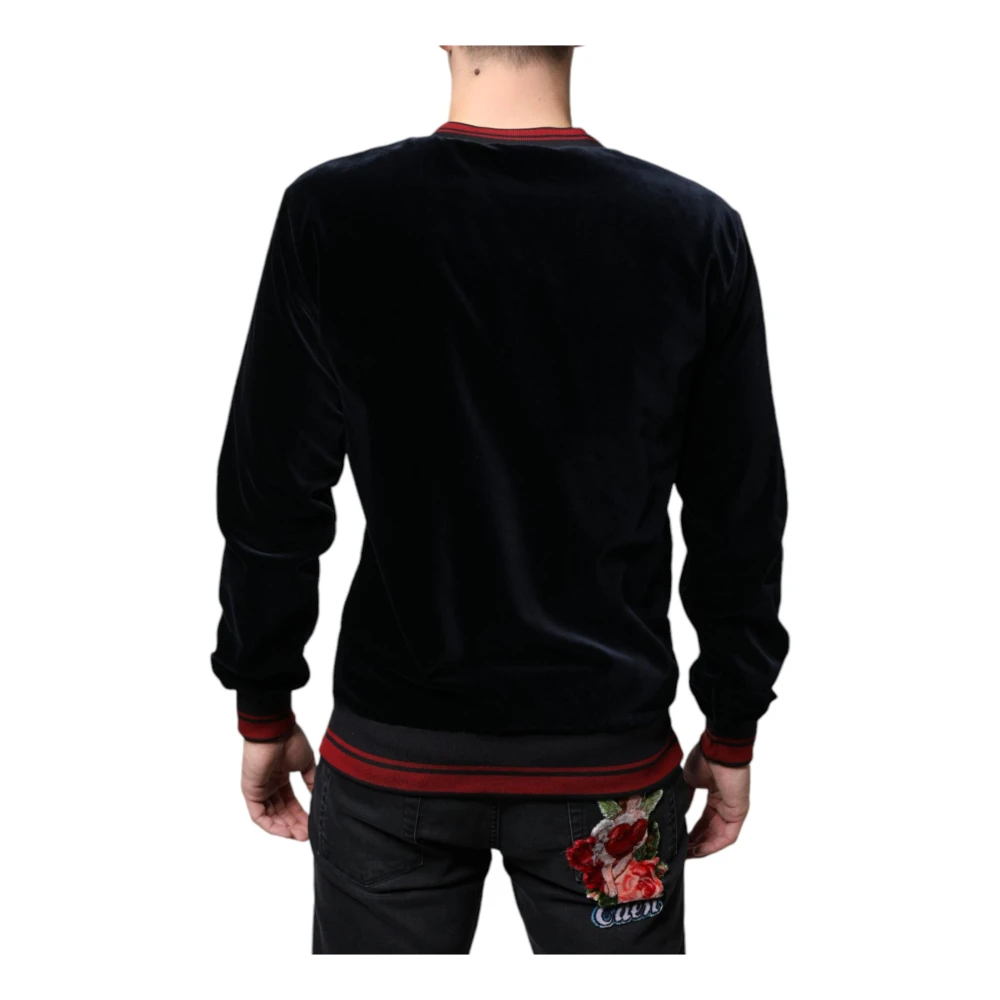 Dolce & Gabbana Multicolor Crew Neck Pullover Sweater Multicolor Heren