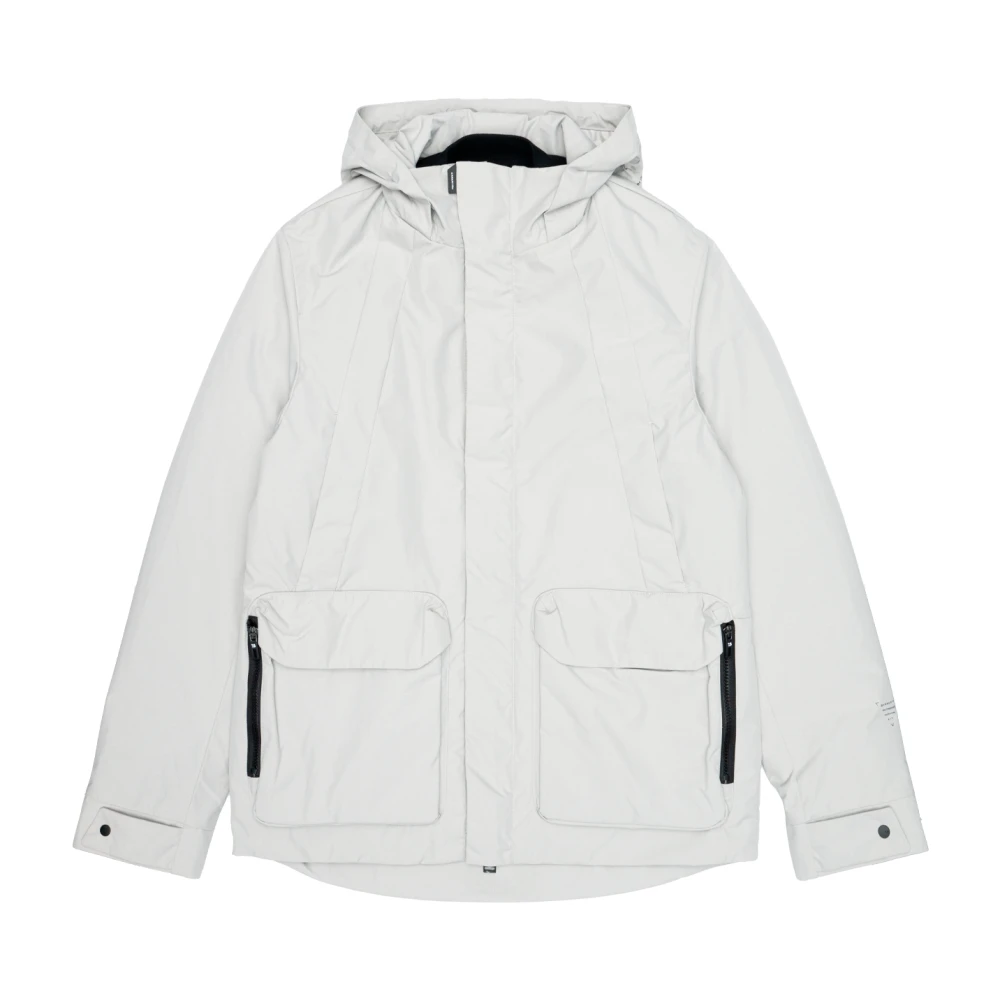 Krakatau Nylon Dubbele Jas met Repreve Isolatie Gray Heren
