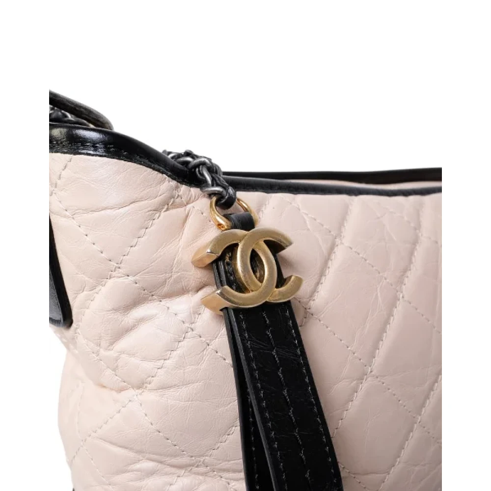 Chanel Vintage Pre-owned Fabric chanel-bags Beige Dames