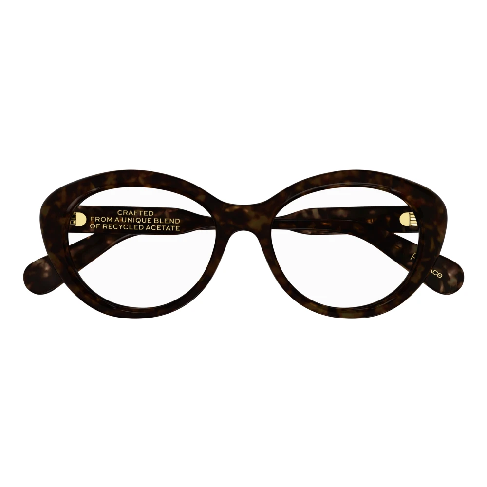 Chloé Mode Bril Zwarte Frame Brown Dames