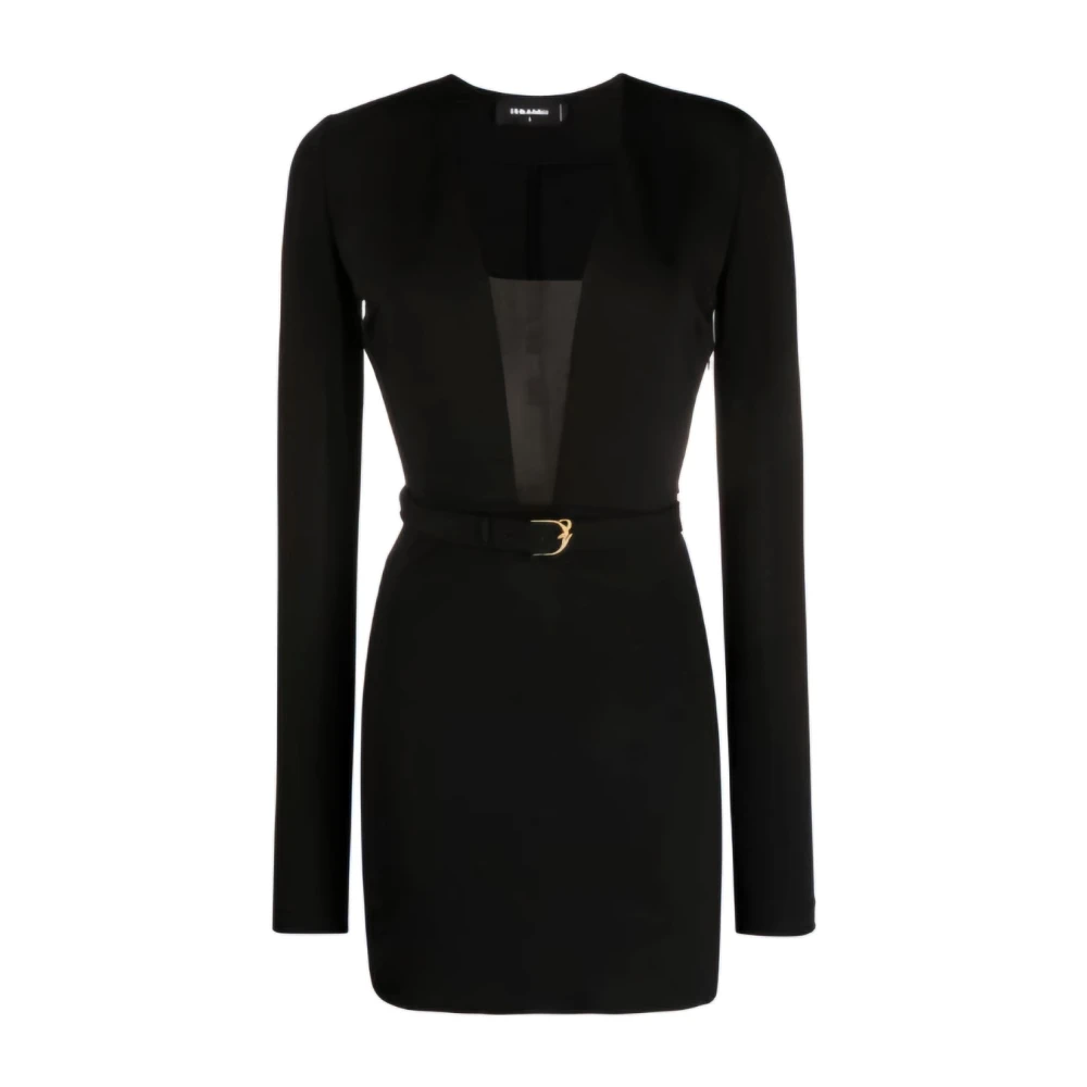 Dsquared2 Elegante Jurk voor Vrouwen Black Dames