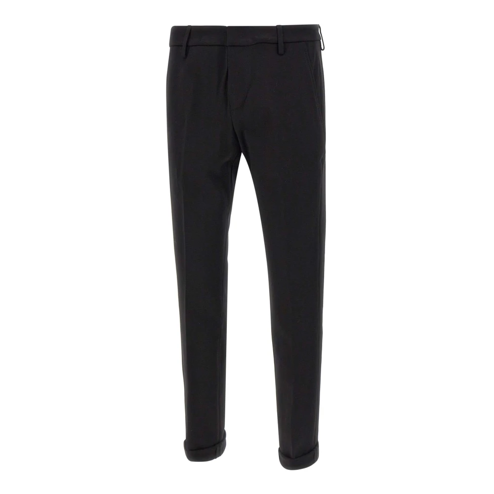 Dondup Zwarte Slim Fit Broek Black Heren