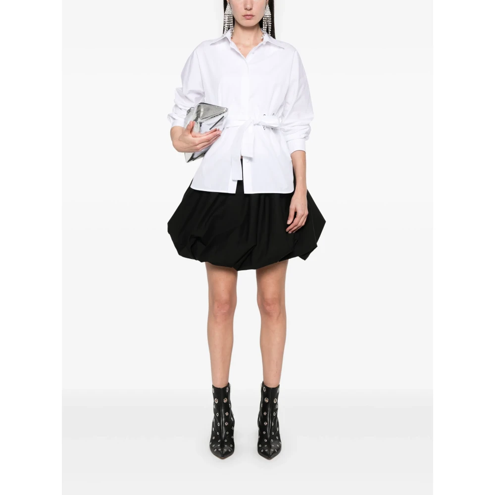 Rotate Birger Christensen Ballon Rok Zwart Elastische Taille Black Dames