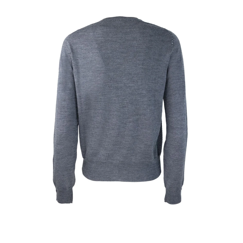 Liu Jo Wollen Cardigan Sweater Lange Mouw Gray Dames