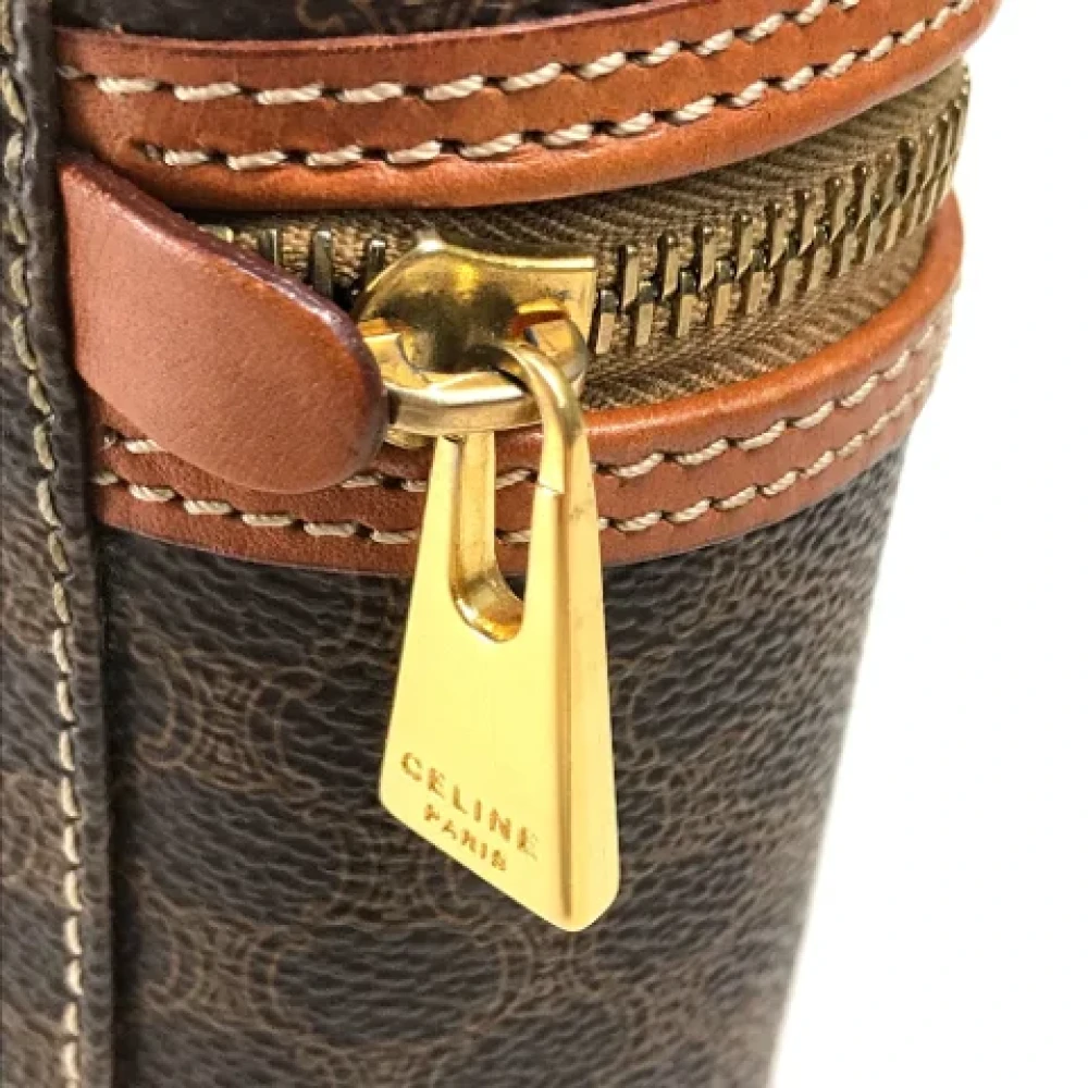 Celine Vintage Pre-owned Leather shoulder-bags Brown Dames