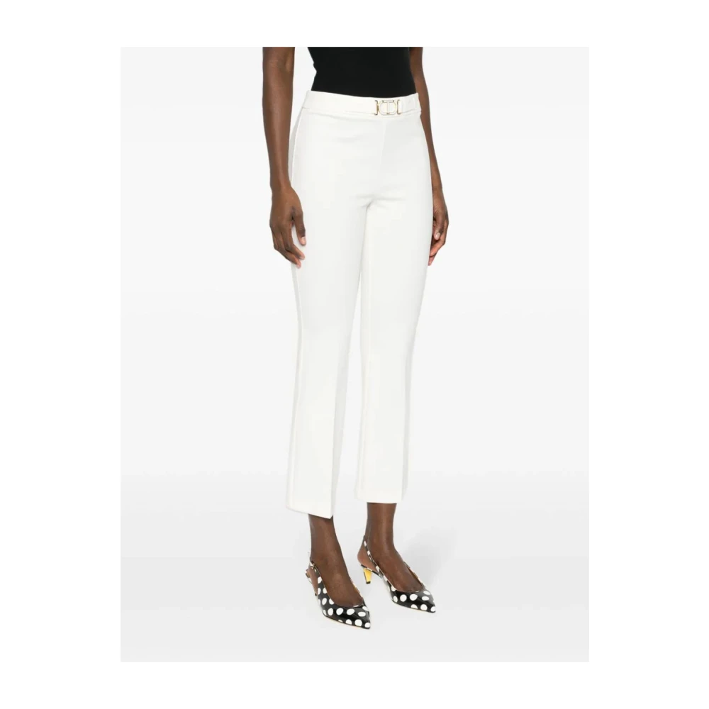 Twinset Neve Cropped Broek White Dames