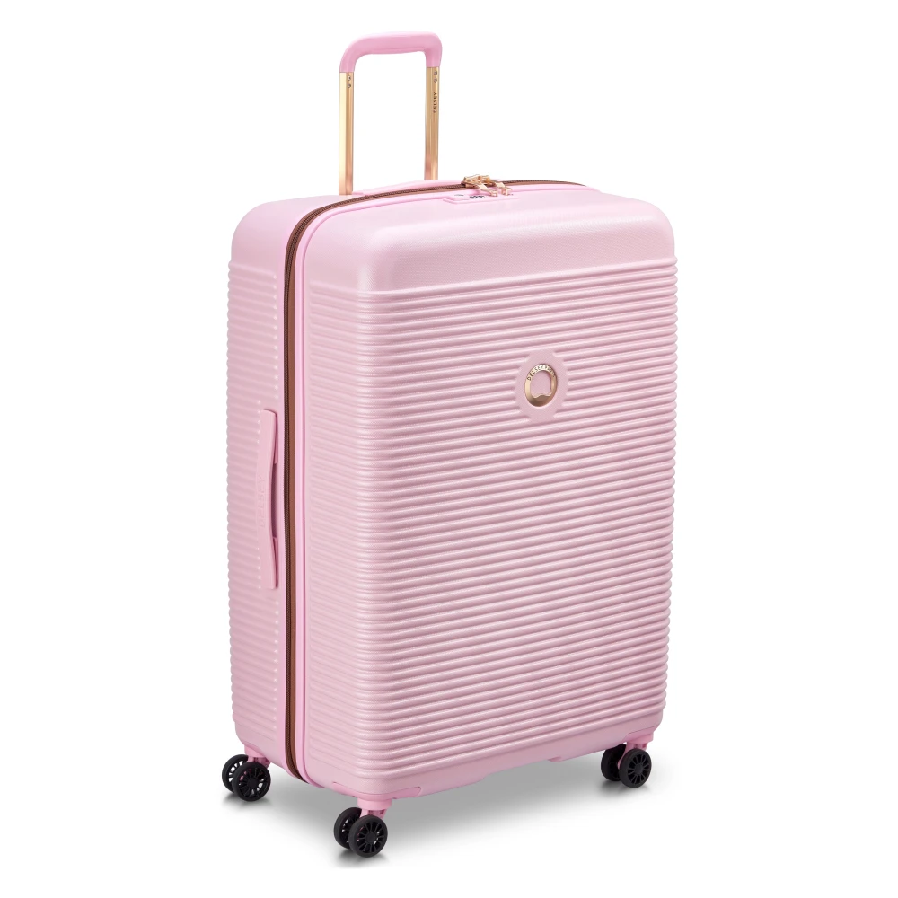 Delsey Stijlvolle Grote Koffer in Roze Pink Unisex