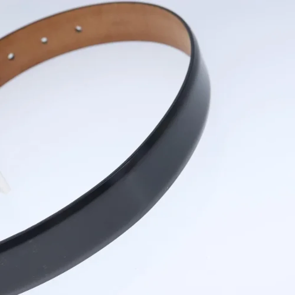 Louis Vuitton Vintage Pre-owned Leather belts Black Dames