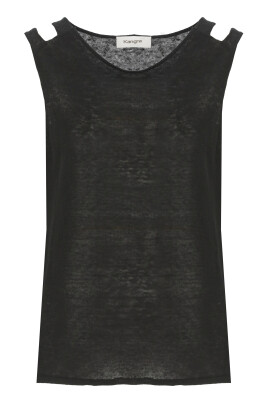 black-cashmere-linen-sleeveless-top