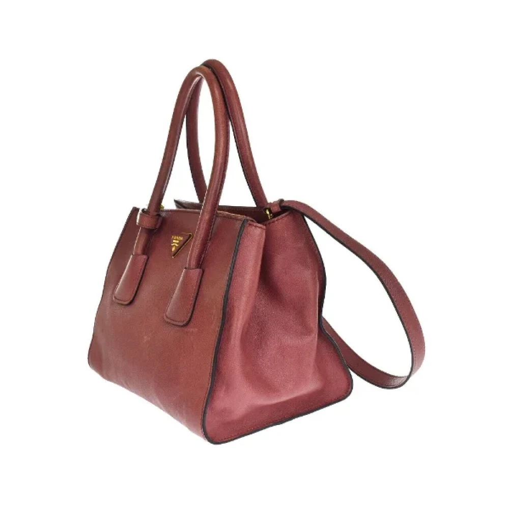 Prada Vintage Pre-owned Leather handbags Pink Dames
