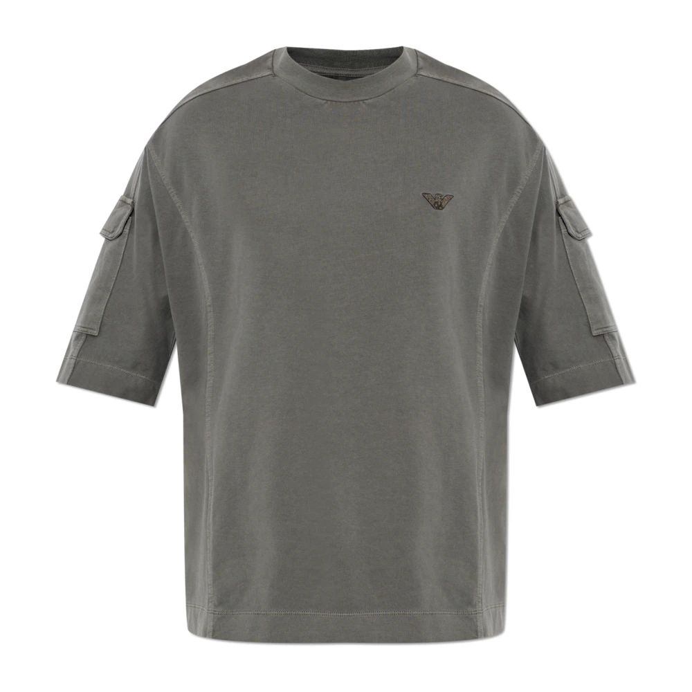 Emporio Armani Uomo Grigio Top, 2XL, New,