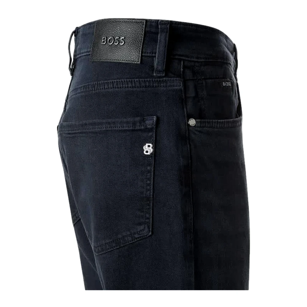 Hugo Boss Regular Fit Denim Jeans Blauw Zwart Blue Heren