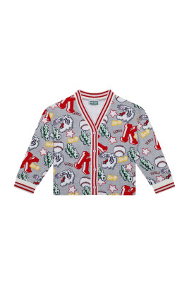 cardigan-a-motif-graphique-pulls