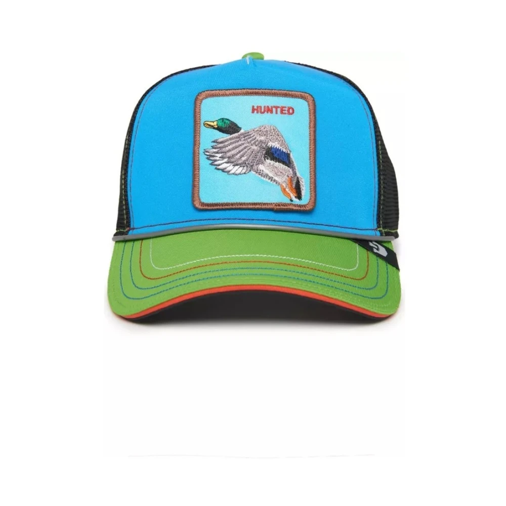 Goorin Bros Turquoise Eend Trucker Cap Zapper Blue Heren