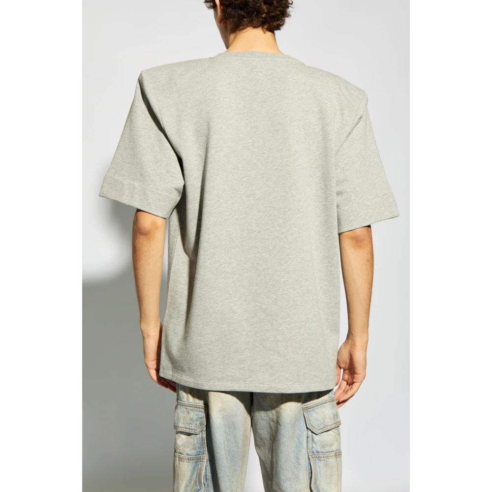 Balmain T-shirt met Logo Gray Heren