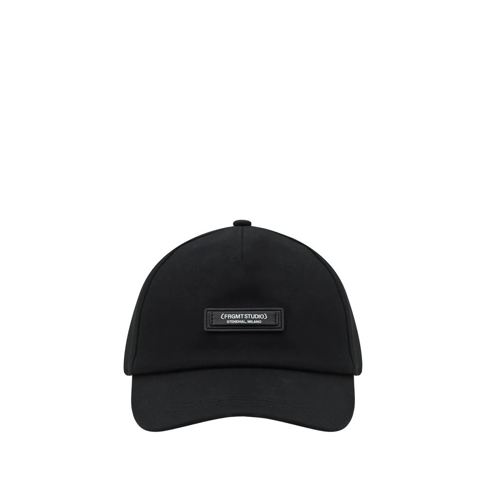 Moncler Baseball Cap met iconische monogram patch Black Heren