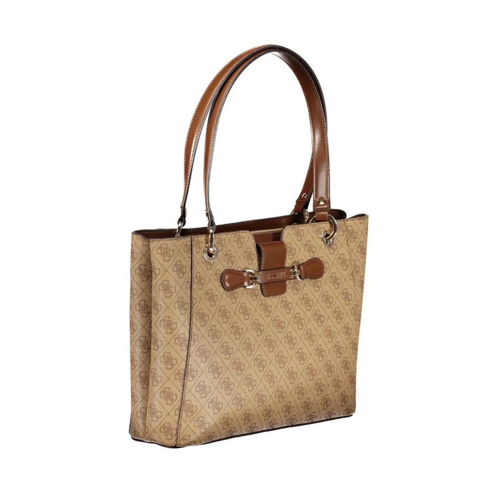 Guess Beige Handtas Polyethyleen | Stijlvol Model Beige Dames