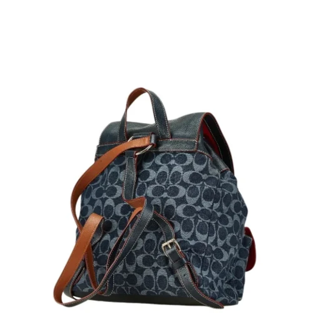 Coach Pre-owned Canvas shoulder-bags Blue Dames