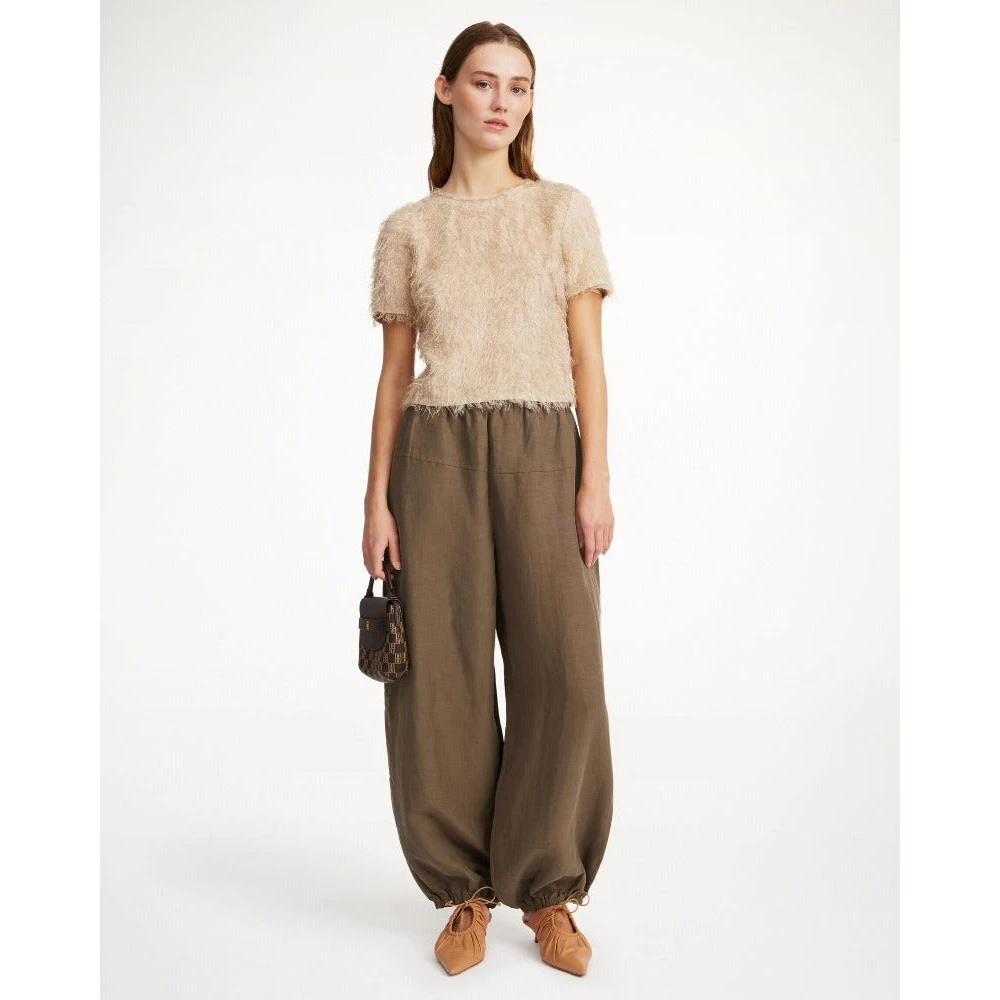 By Malene Birger Bohemian Lumonas Shitake Broek By Herenne Birger Green Dames