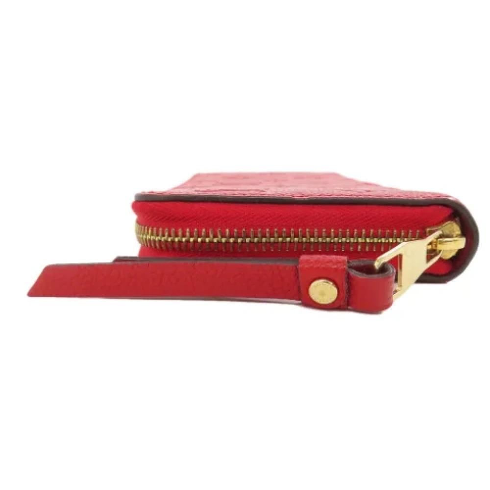 Louis Vuitton Vintage Pre-owned Leather wallets Red Dames