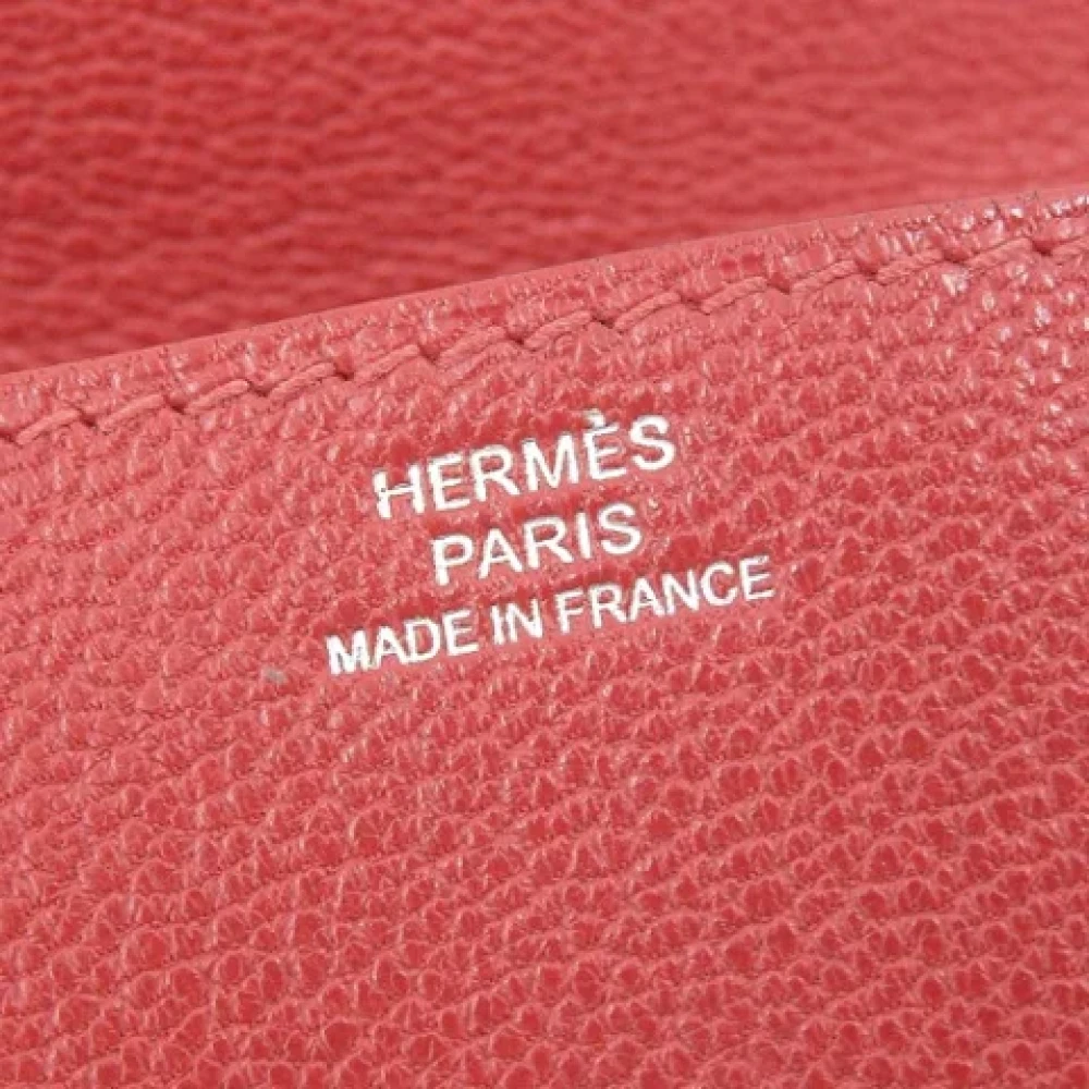 Hermès Vintage Pre-owned Leather wallets Red Dames