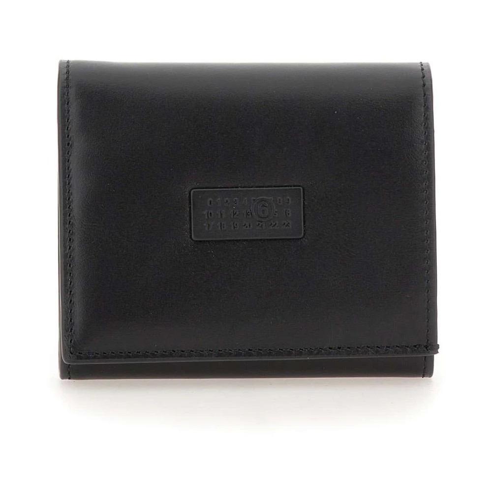 Mm6 Maison Margiela Men's Black Leather Wallet
