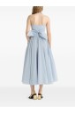 blue-bow-detail-pleated-dress