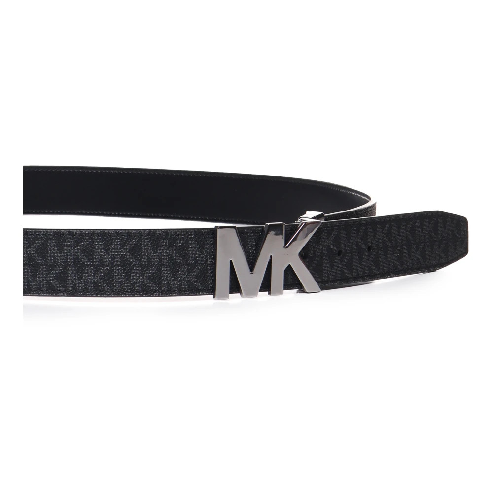 Michael Kors Zwart Logo Gesp Riem Black Heren