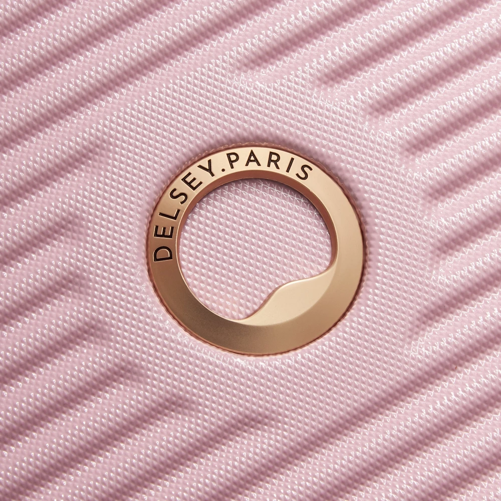 Delsey Stijlvolle Grote Koffer in Roze Pink Unisex