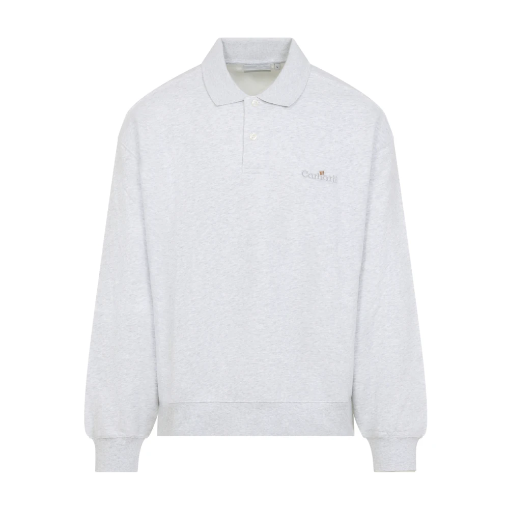 Carhartt Wip Men's Gray Wip Label Polo Sweat