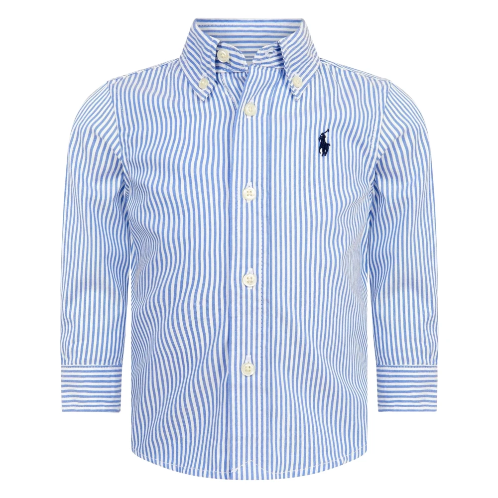 Ralph Lauren Men's Blue Baby Boys Striped Oxford Shirt