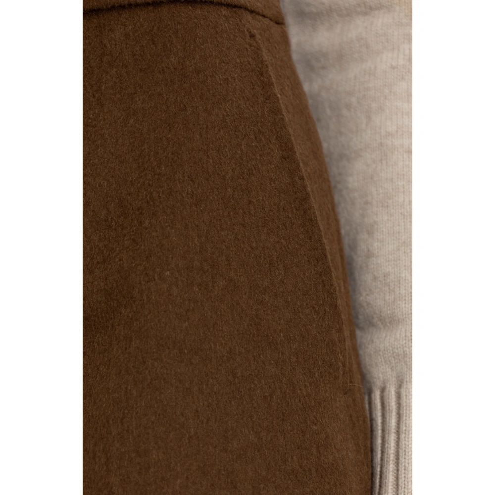 Max Mara Wollen broek Axe Brown Dames