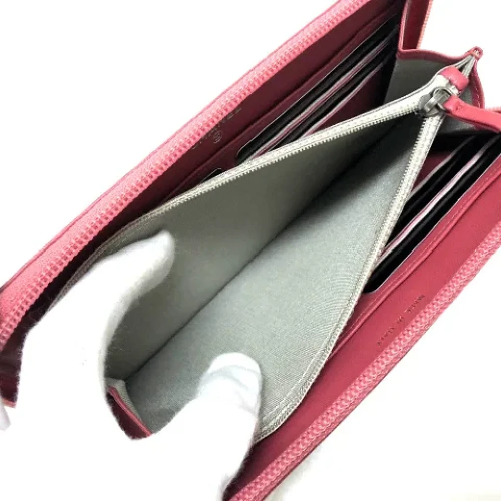 Chanel Vintage Pre-owned Leather wallets Pink Dames