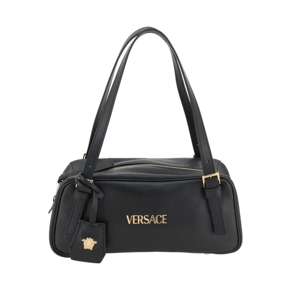 Versace Schoudertas met Medusa Logo Bedel Black Dames